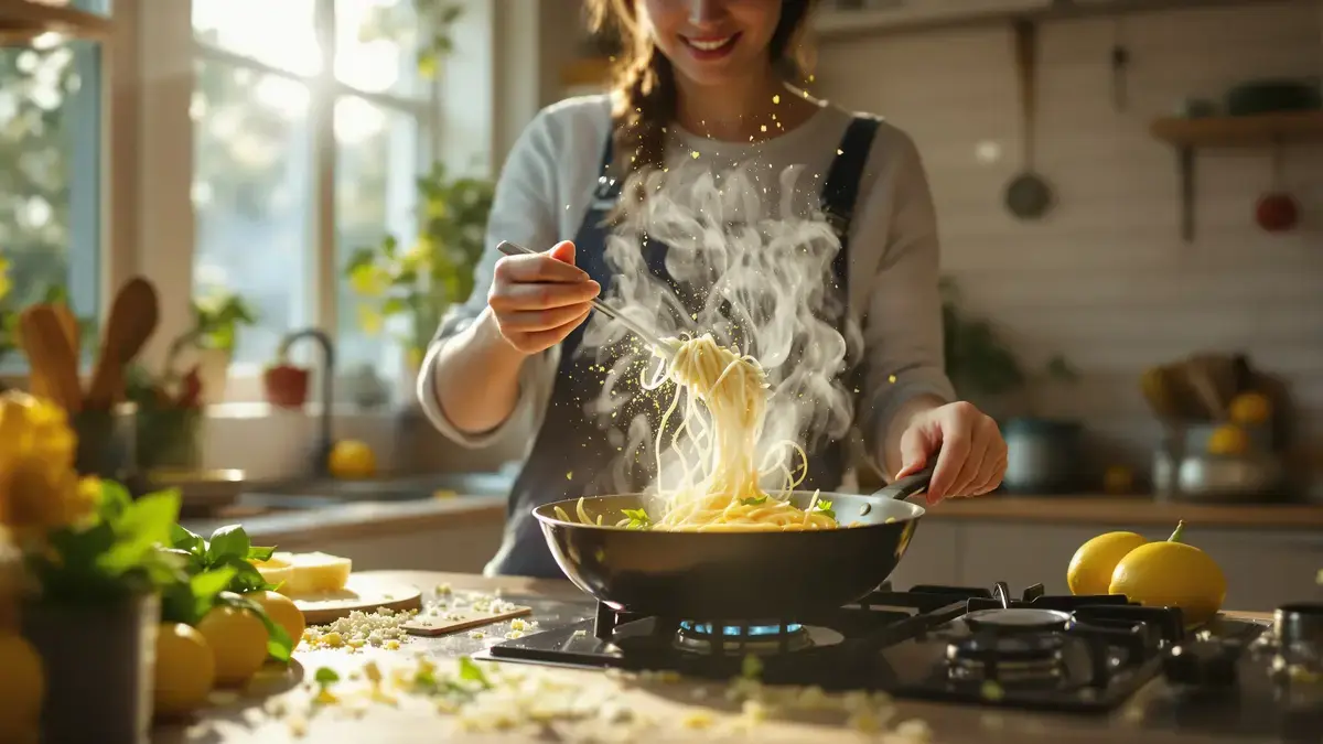 Citrónové špagety rýchly recept s neočakávanými chuťami