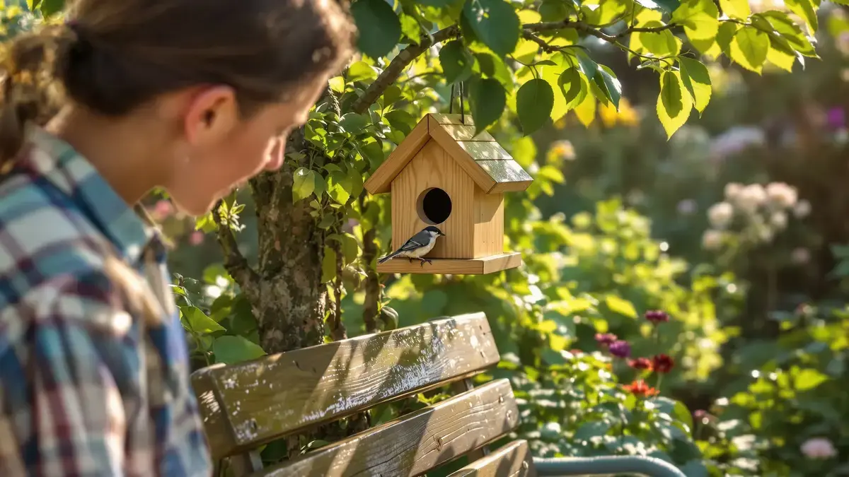 Ideálny vtáčí búdka na prilákanie sýkoriek a ich trvalé usídlenie v záhrade