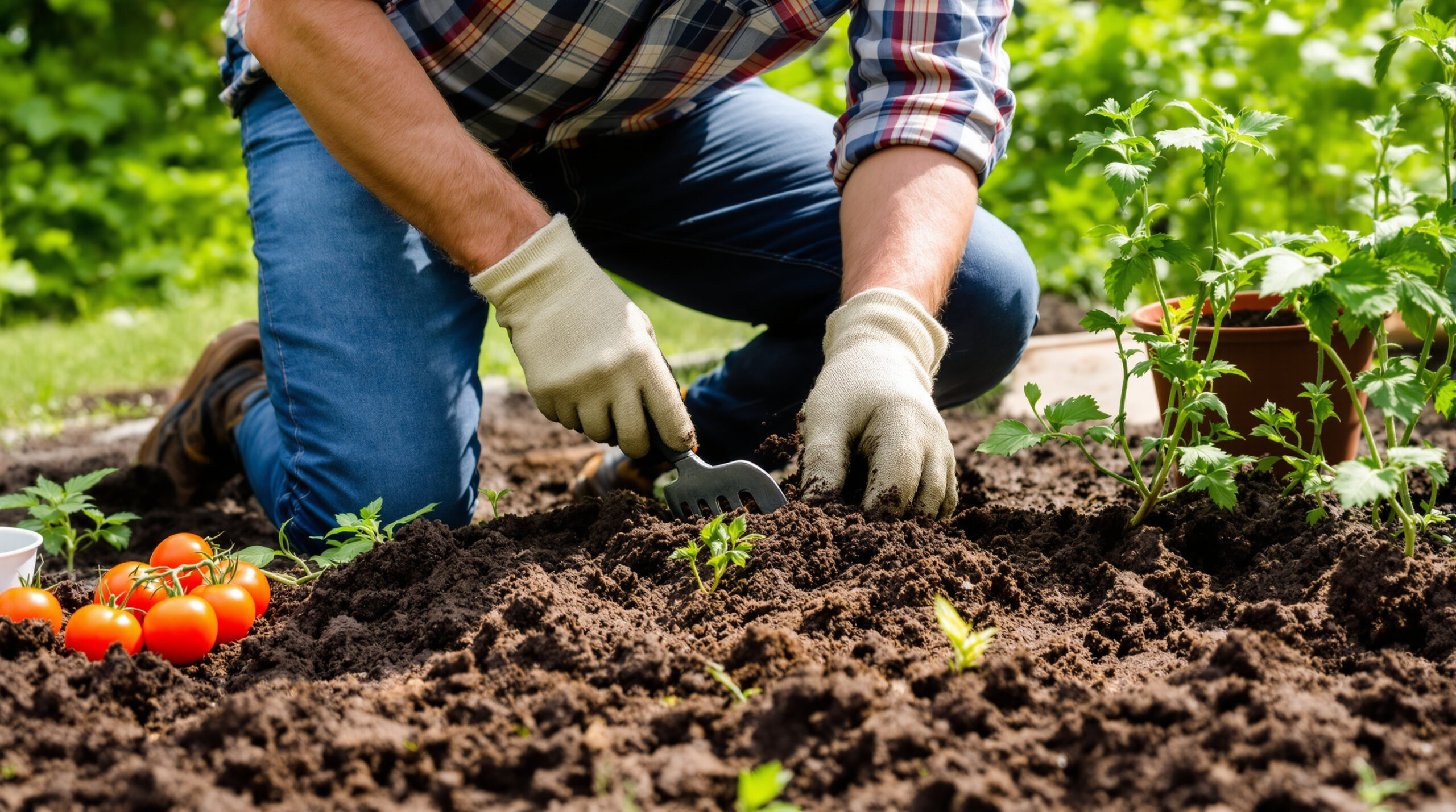 Moje paradajky nikdy nevyzerali tak krásne, odkedy som sa naučil starostlivo pripravovať pôdu pred ich výsadbou.