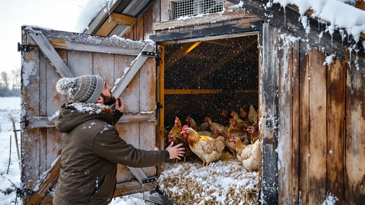 Odborníci sa zhodujú že mokrý kurník v zime môže podporovať choroby ale tento detail vo výške je často zanedbaný s poľutovaniahodnými následkami