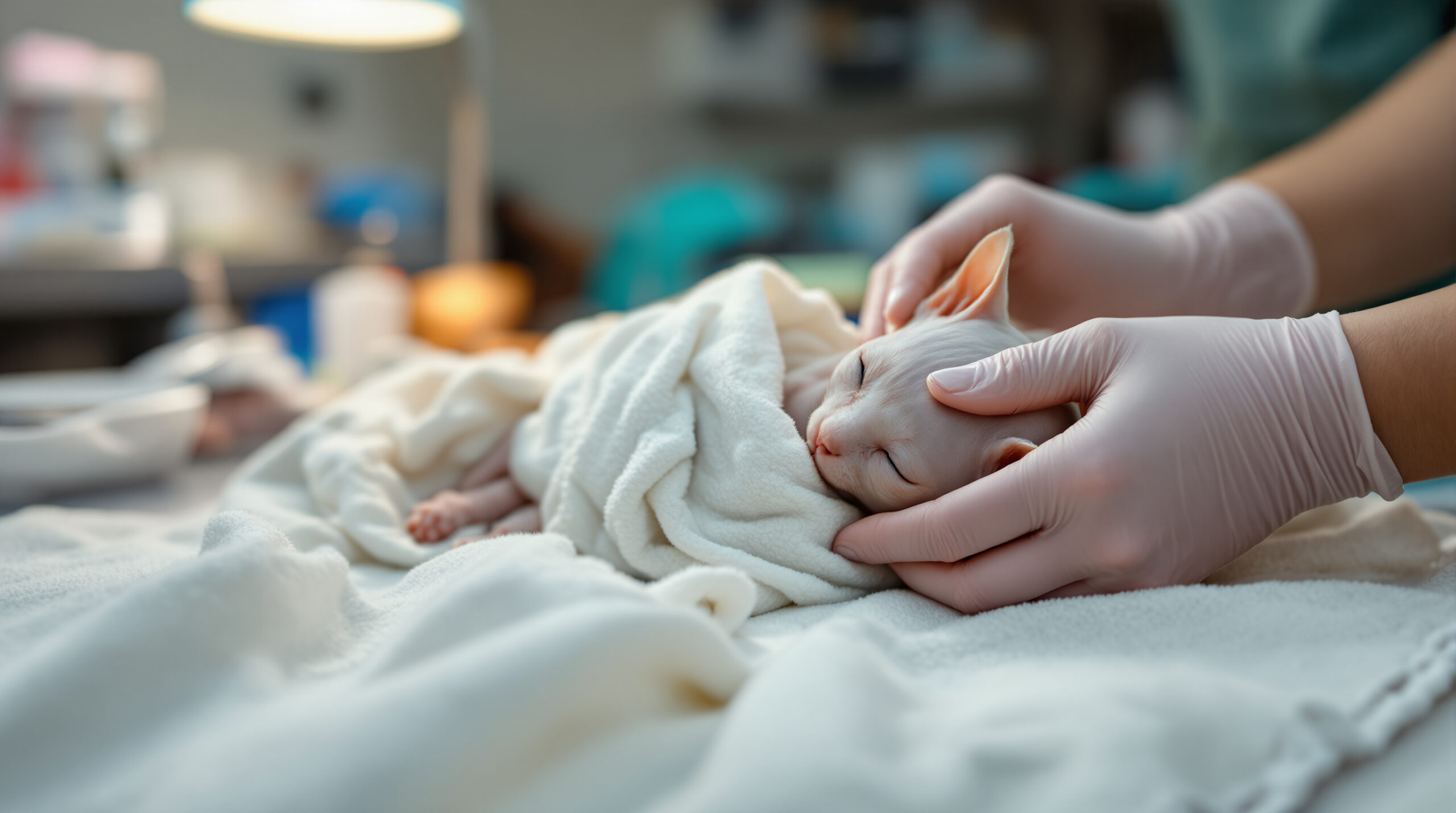 Nahé mačiatko z útulku sa stále triaslo od zimy: objavil som rozkošné riešenie jeho záchrancov, ktoré mu zmenilo život.