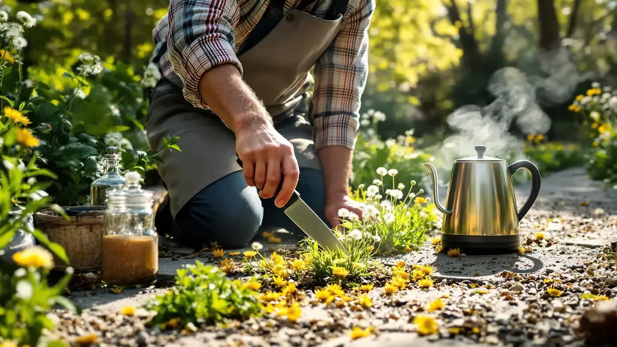 Odstraňovanie buriny z štrku unikátna technika záhradníkov ktorú mnohí nepoznajú