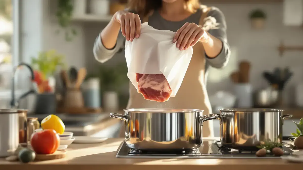 Rozmrazovanie mäsa pomocou hrnca jednoduchý a často nepoznaný trik