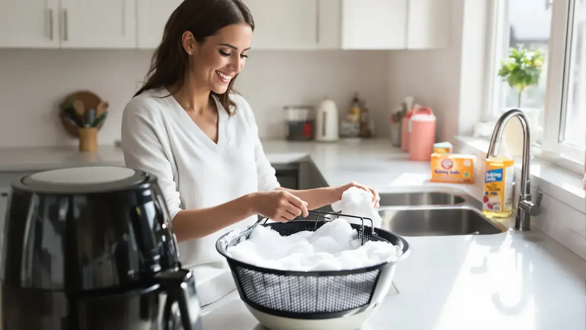 Vyskúšala som trik s jedlou sódou na čistenie košíkov z fritézy a naozaj to funguje
