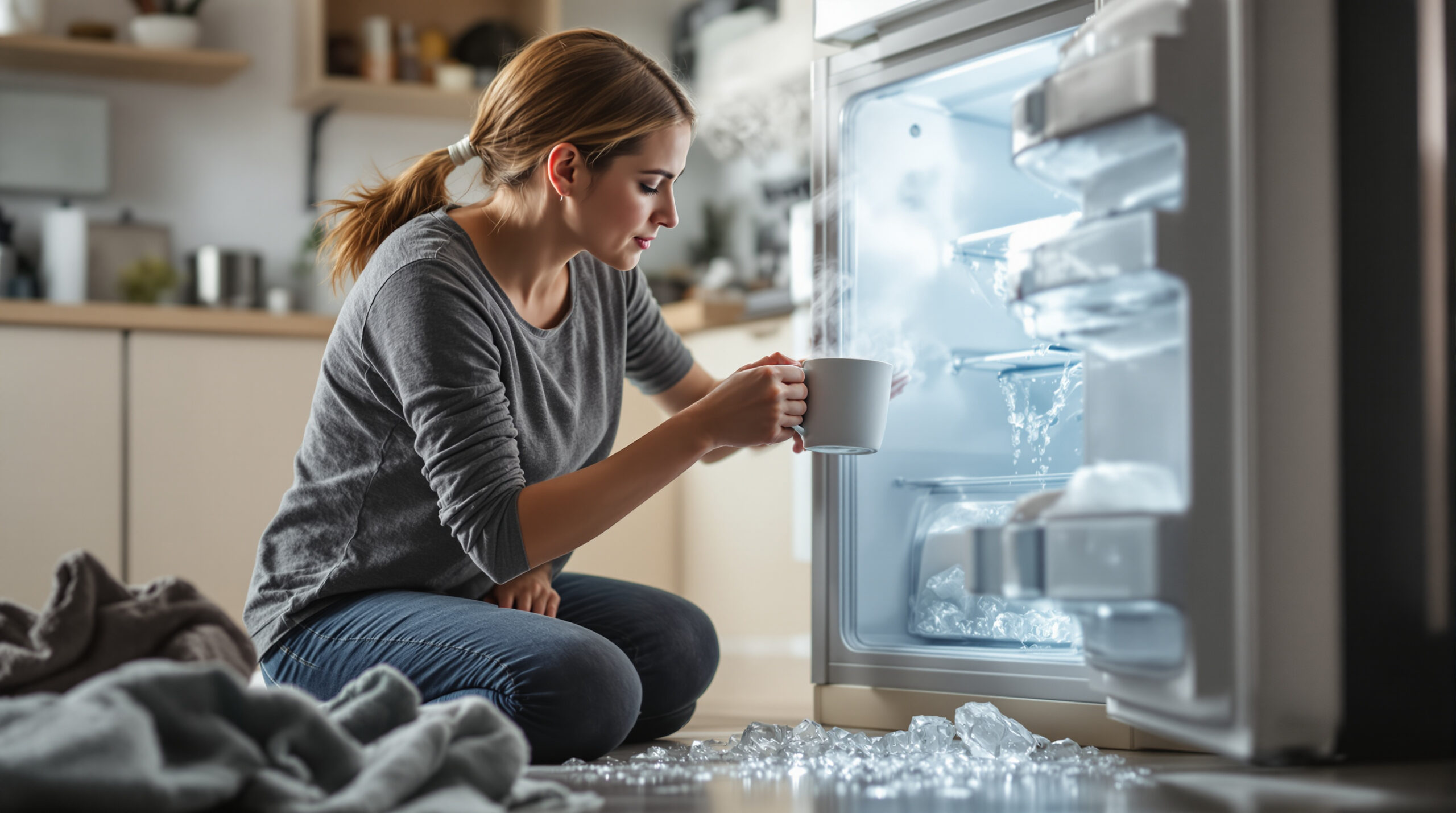 Už žiadny ľad vo vašej mrazničke: tento jednoduchý trik vám pomôže udržať spotrebič čistý a efektívny bez námahy.