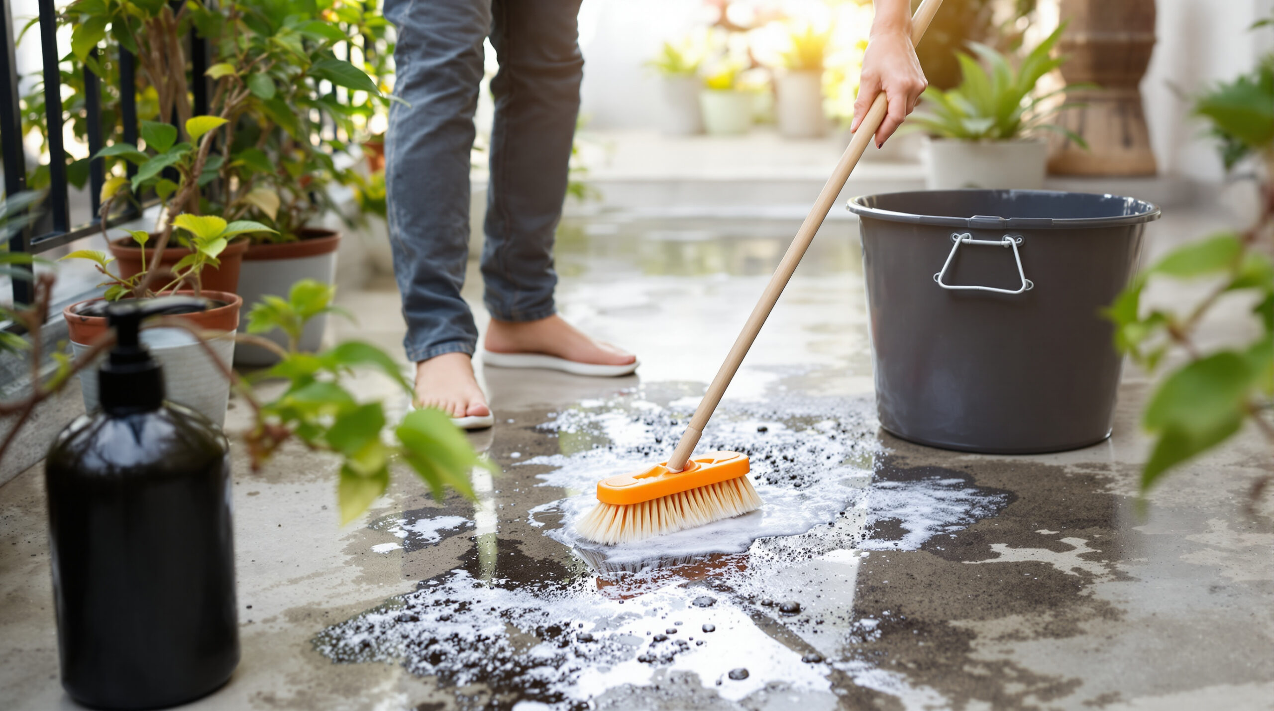 Moja terasa bola na jar špinavá: tento jednoduchý a lacný prípravok urobil zázraky a jeho účinnosť ma prekvapila.