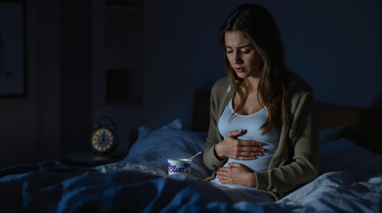 Myslela som si, že jogurt na večeru bude ľahký: netušila som, že mi spôsobí prebdenú noc kvôli bolestiam žalúdka.
