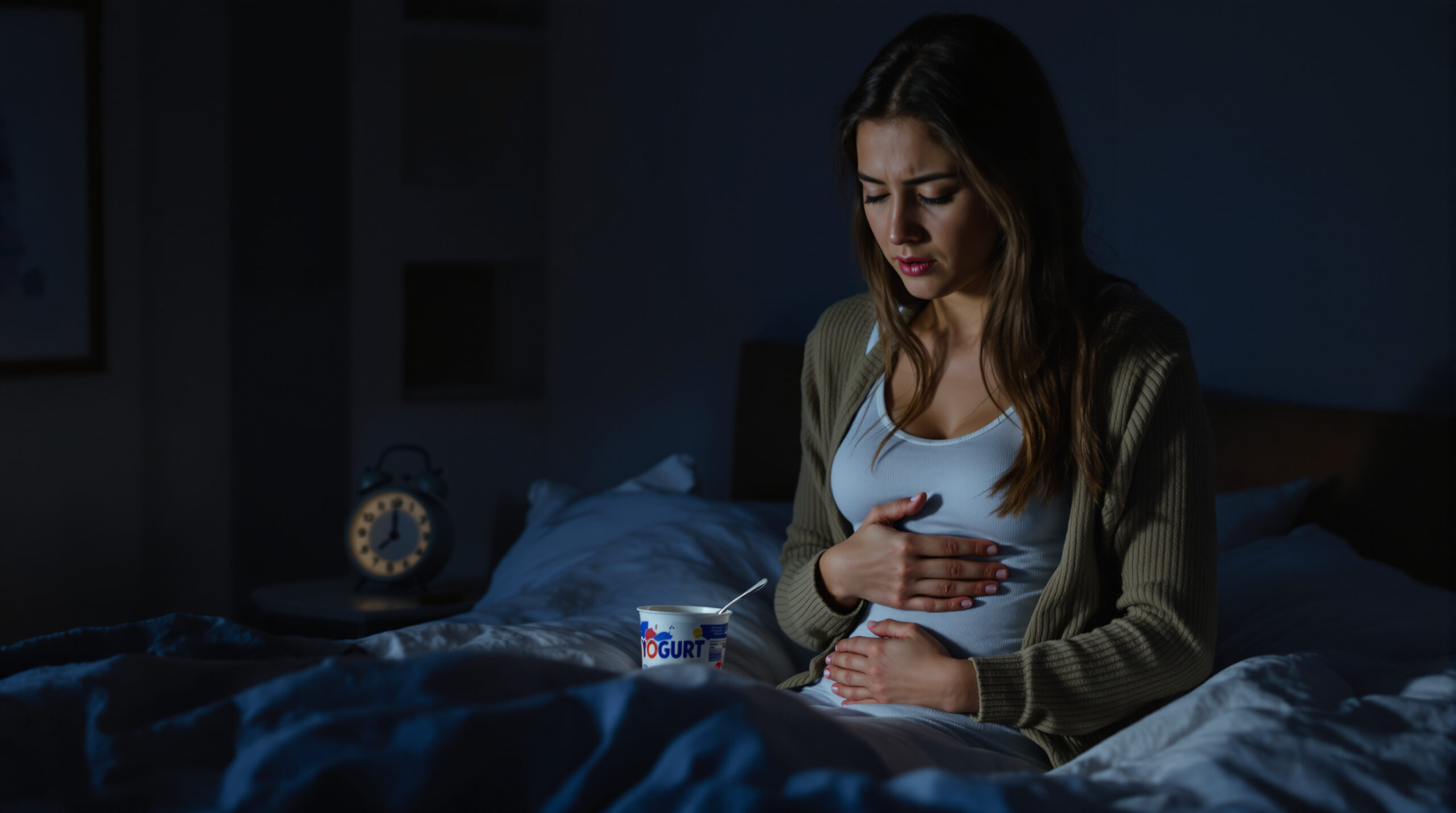 Myslela som si, že jogurt na večeru bude ľahký: netušila som, že mi spôsobí prebdenú noc kvôli bolestiam žalúdka.