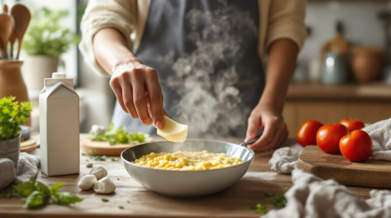 Mysleli sme si, že ovsené mlieko vylepšuje polentu: v skutočnosti jej plnú chuť odhalí až pridanie masla.