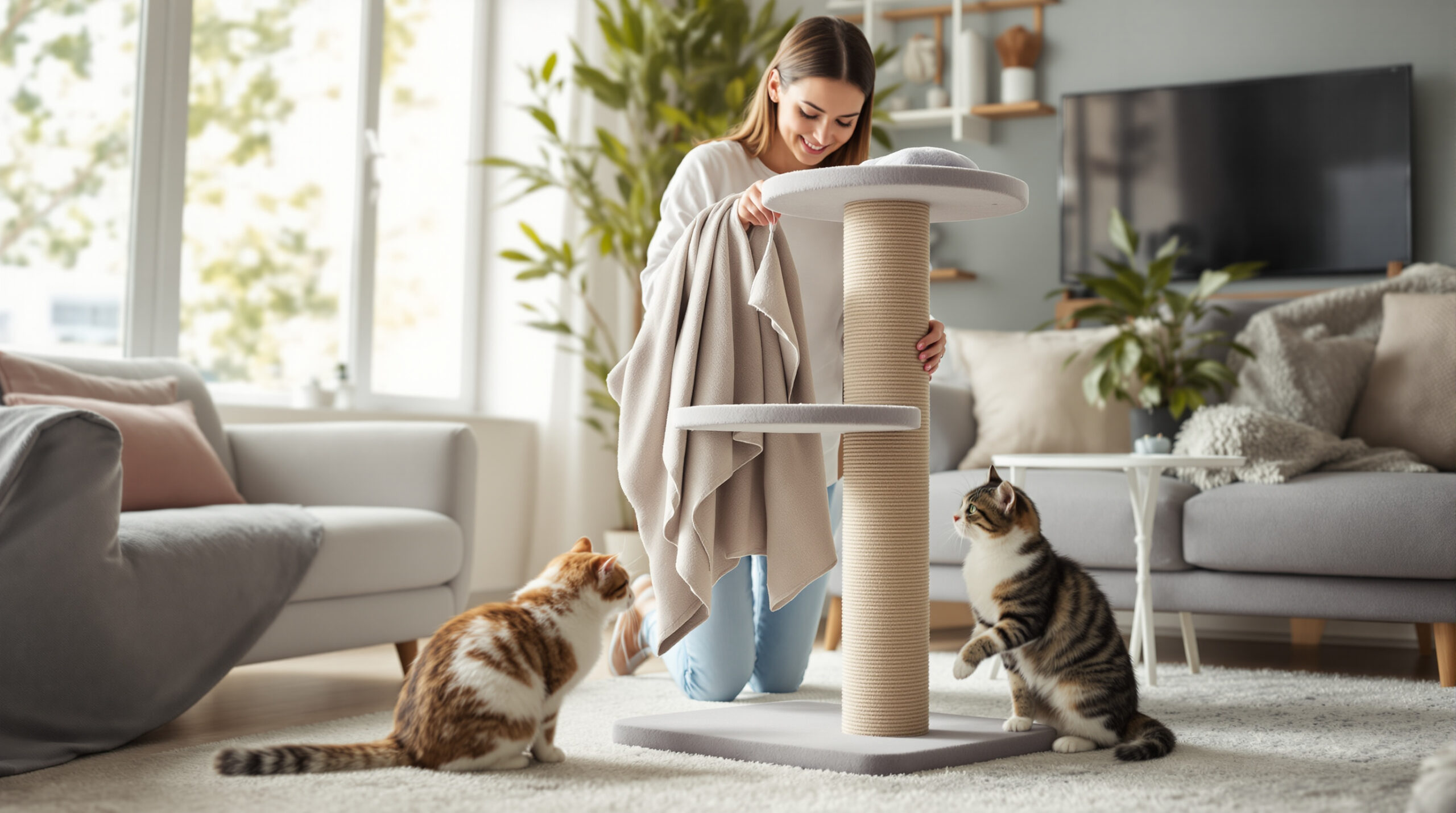 Tento škrabadlo za 30 € priláka vašu mačku za 2 dni a ochráni váš nábytok pred poškriabaním.