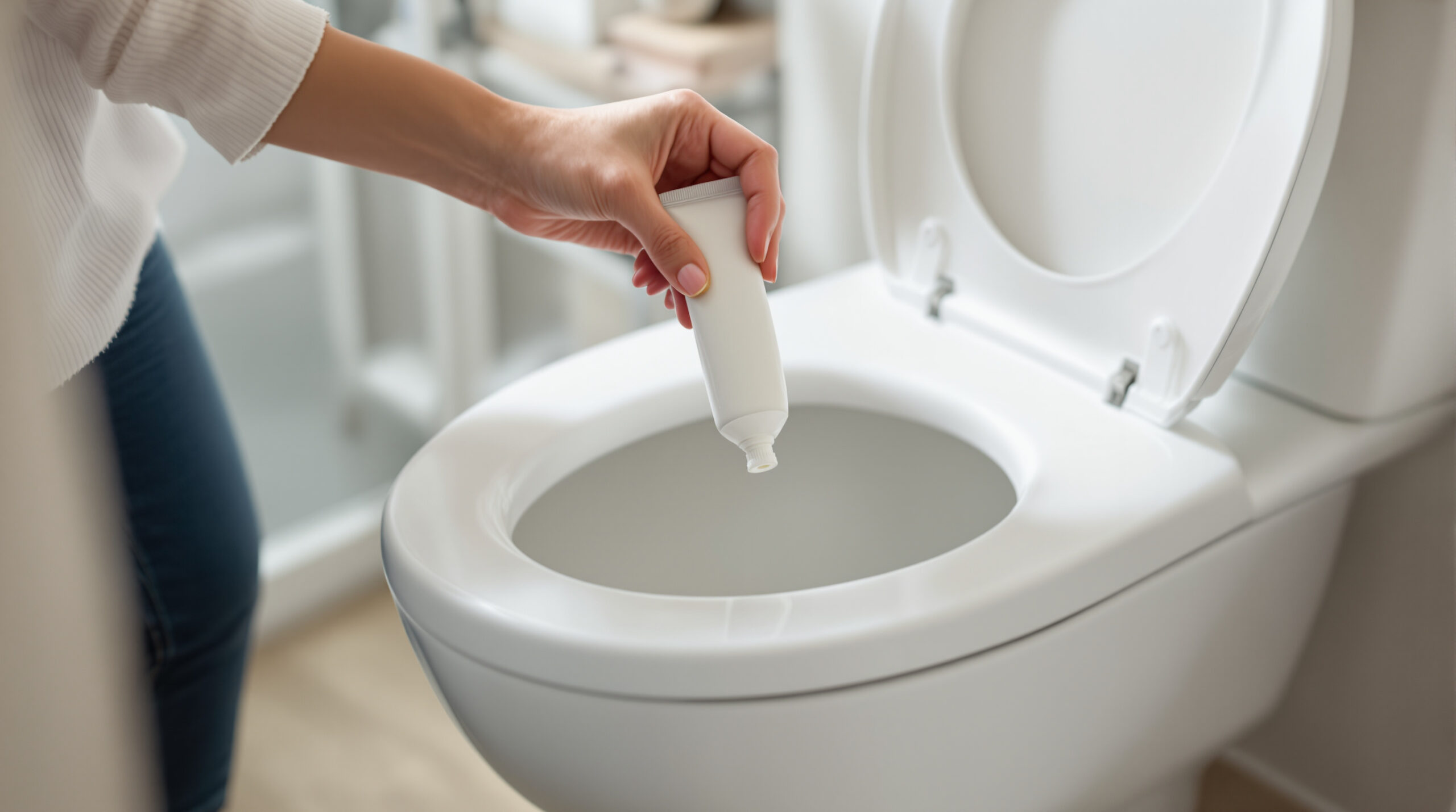 Tuba zubnej pasty za 1 € do nádržky: svieže WC na 4 týždne bez drahých blokov