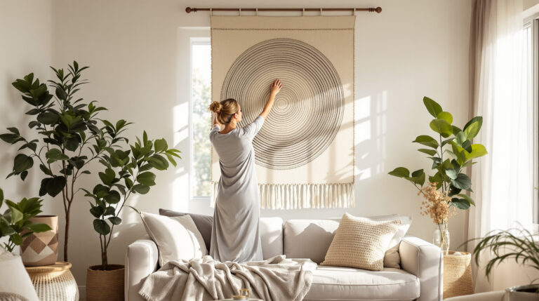 Už neprevŕtavajte steny kvôli obrazom: zistite, ako štýlovo ozdobiť obývačku na jar bez poškodenia stien